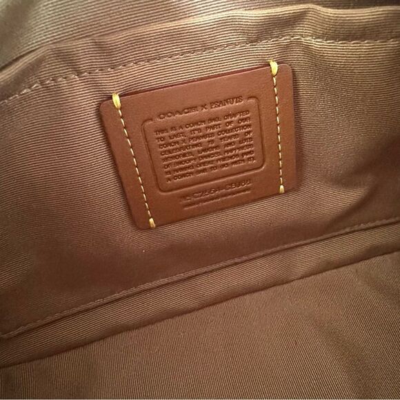 NWT ❤️ Coach X Peanuts Teri Shoulder Bag In Signature Canvas Snoopy Print CBJ88 - Picture 12 of 13